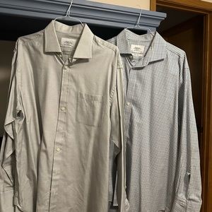 Two name brand men’s dress shirts